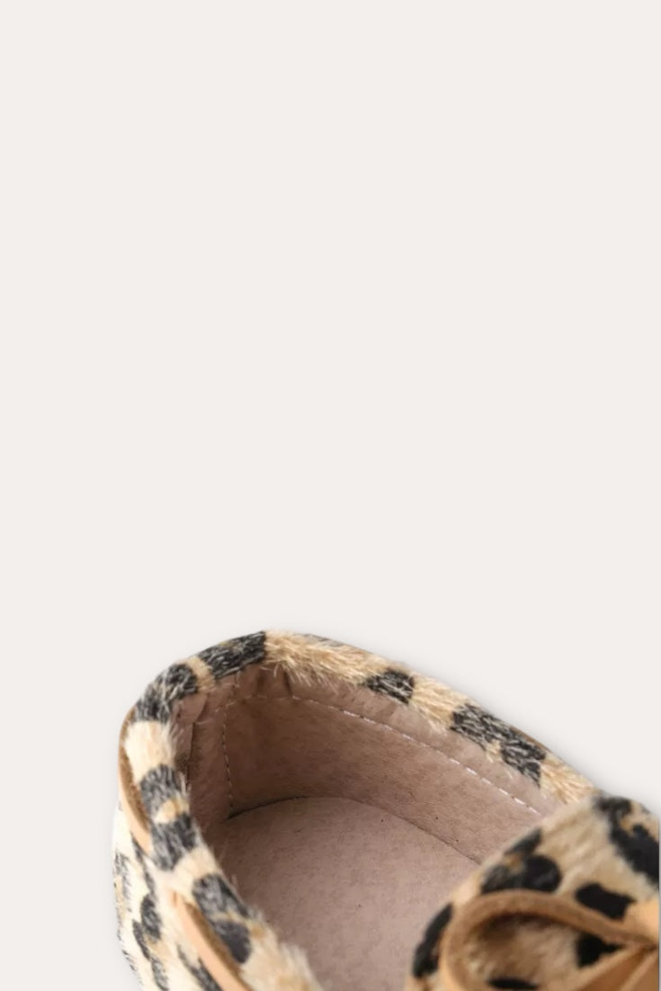 Leopard Loafers | Brown