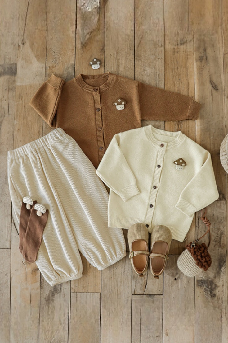 Mushroom Cardigan | Brown