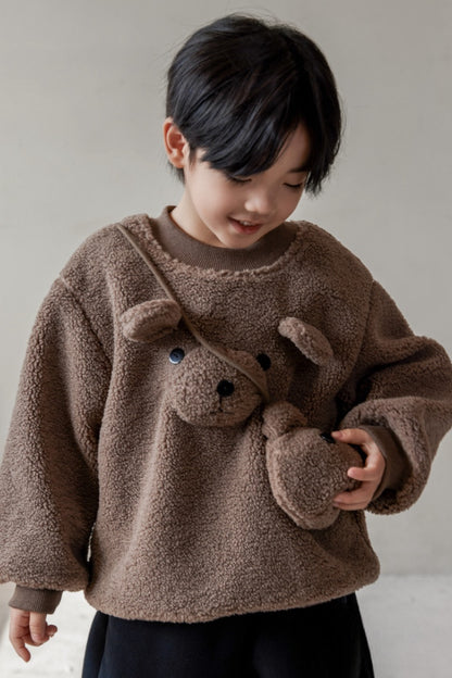 Teddy Bear Sweatshirt | Beige