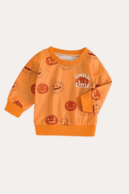 Pumpkin Picker Sweatshirt | Orange