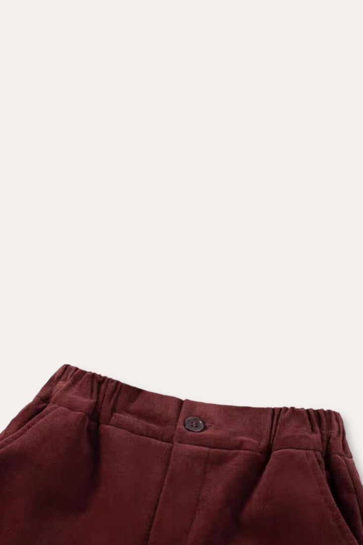 Junc Corduroy Trousers | Maroon Oak