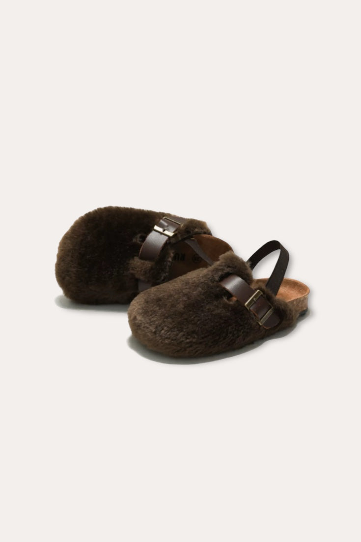 Teddy Sandals | Brown