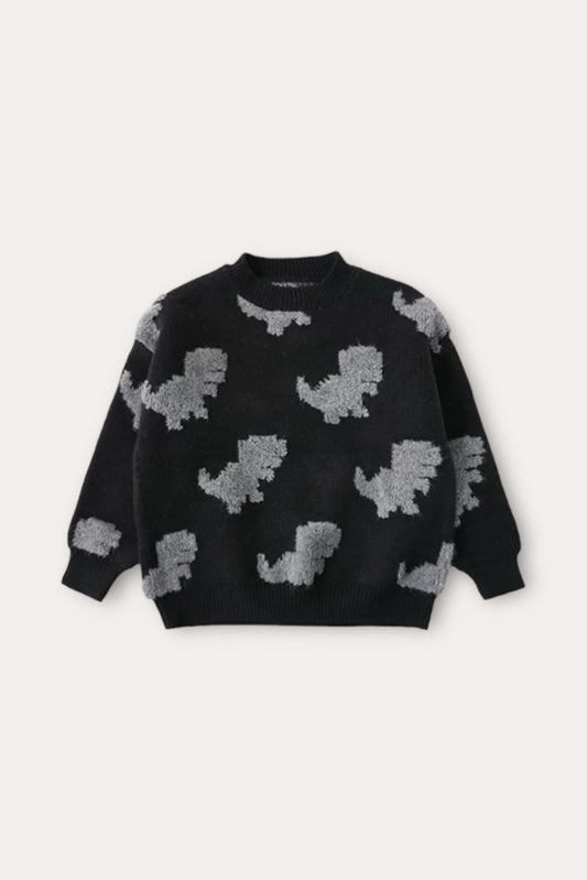 Dinosaur Sweater | Black