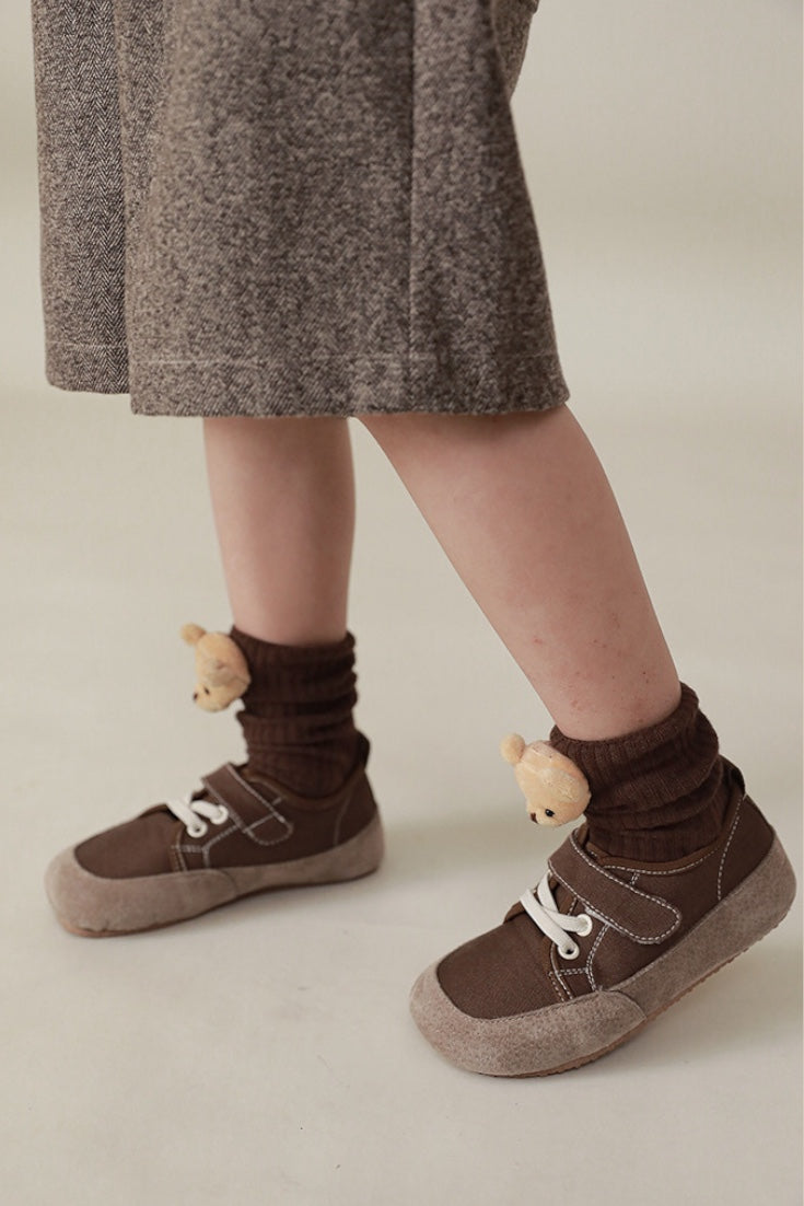 Teddy Bear Socks | Brown