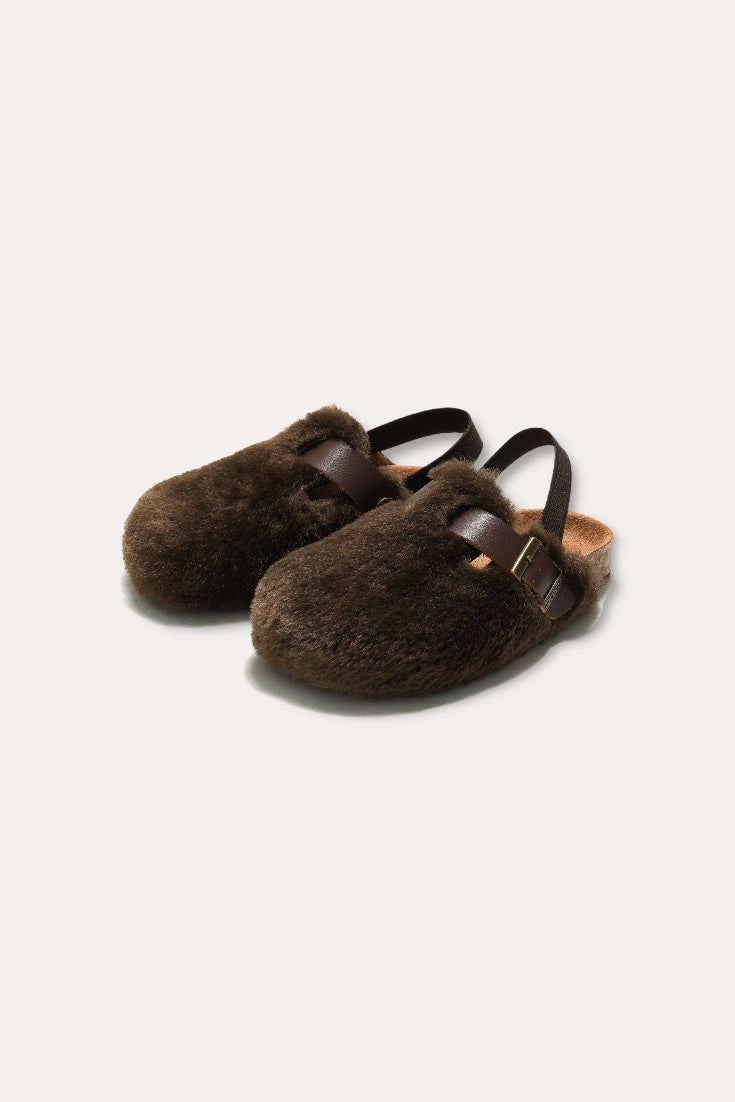 Teddy Sandals | Brown