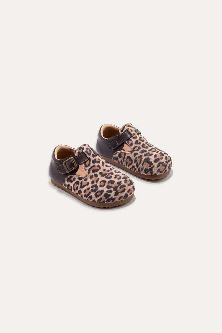 Leopard Sandals | Brown