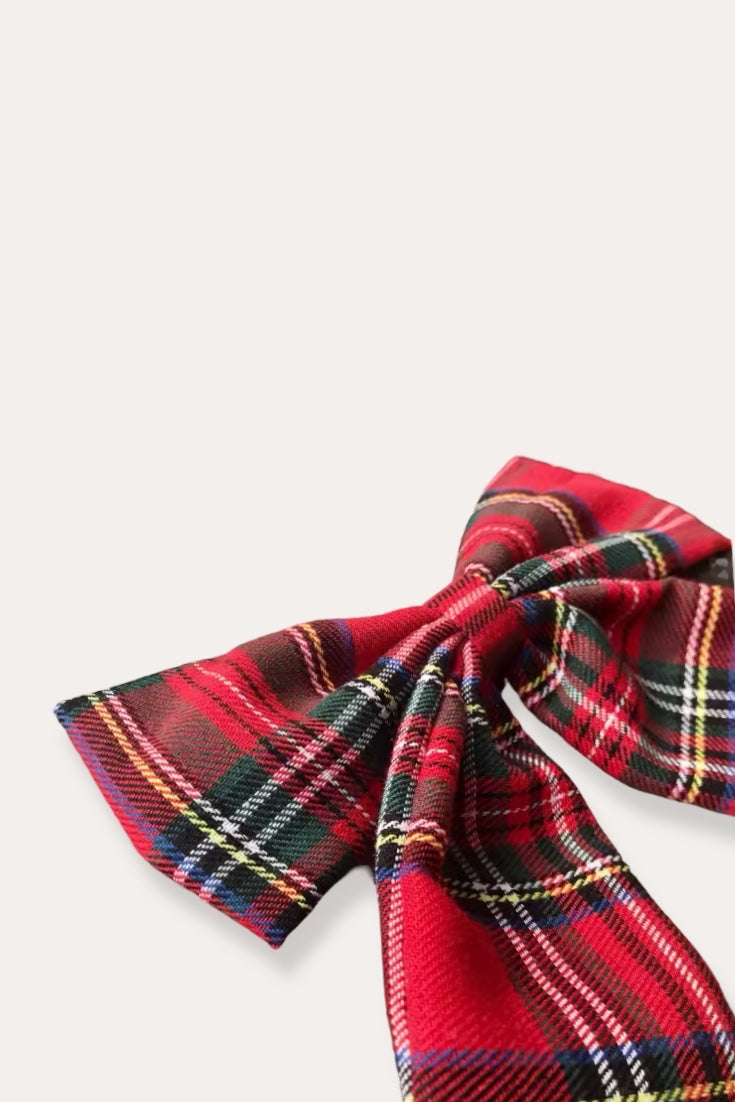 Olle Plaid Clip | Red