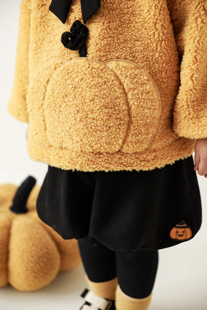 Pumpkin Teddy Sweatshirt | Yellow