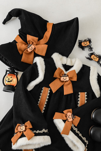 Pumpkin Drees And Hat | Black Orange