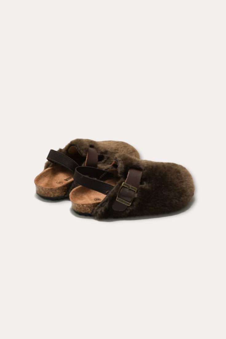 Teddy Sandals | Brown