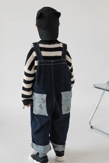 Pou Denim Jumpsuit | Navy