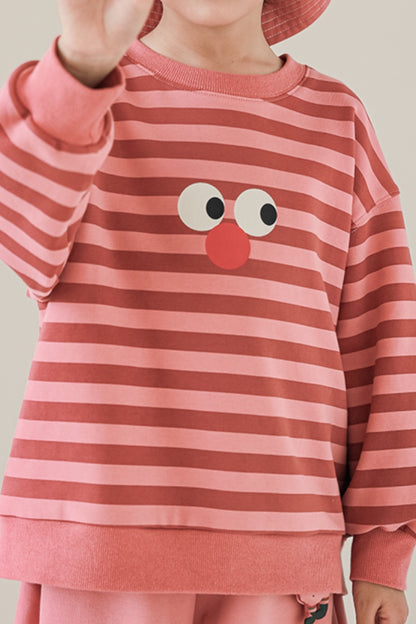 Cookies Stripes Sweatshirt | Pink