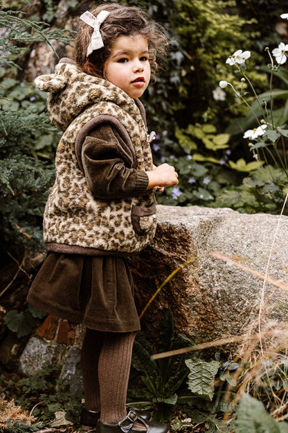 Leopard Gilet | Brown