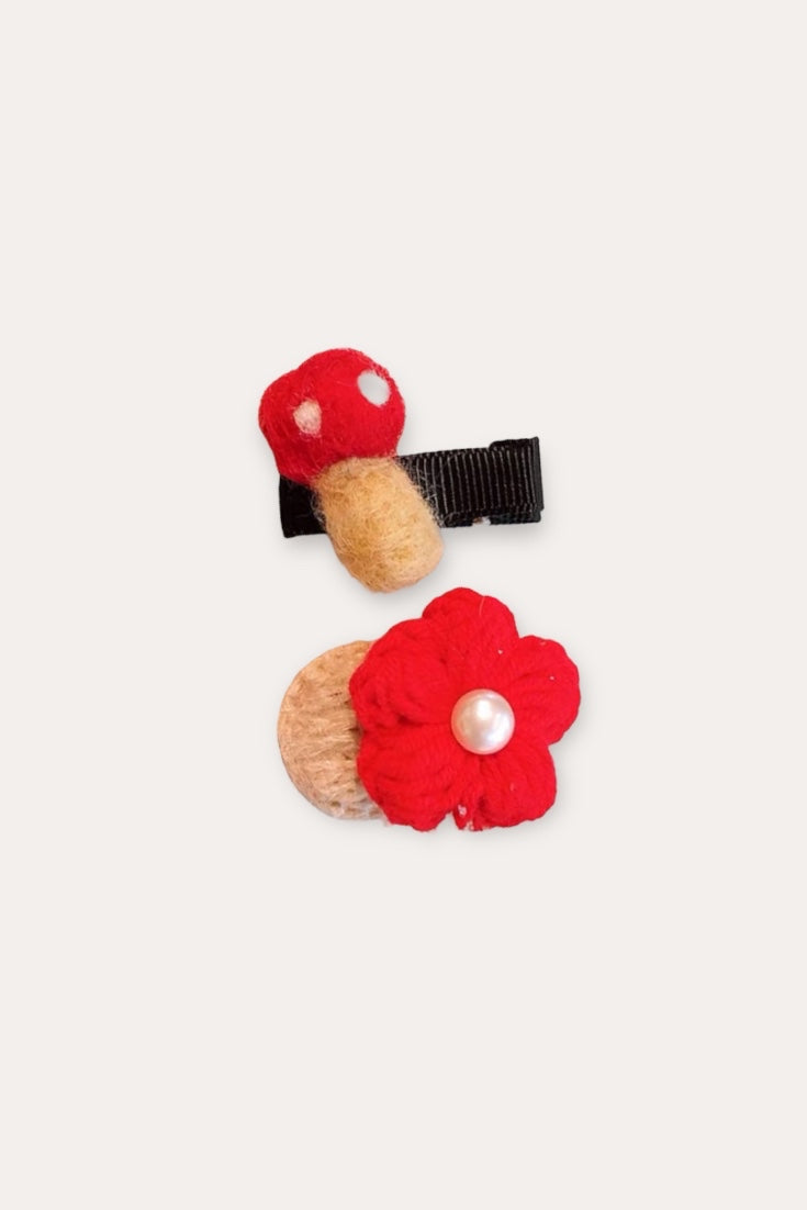 Mushroom Clip | Red
