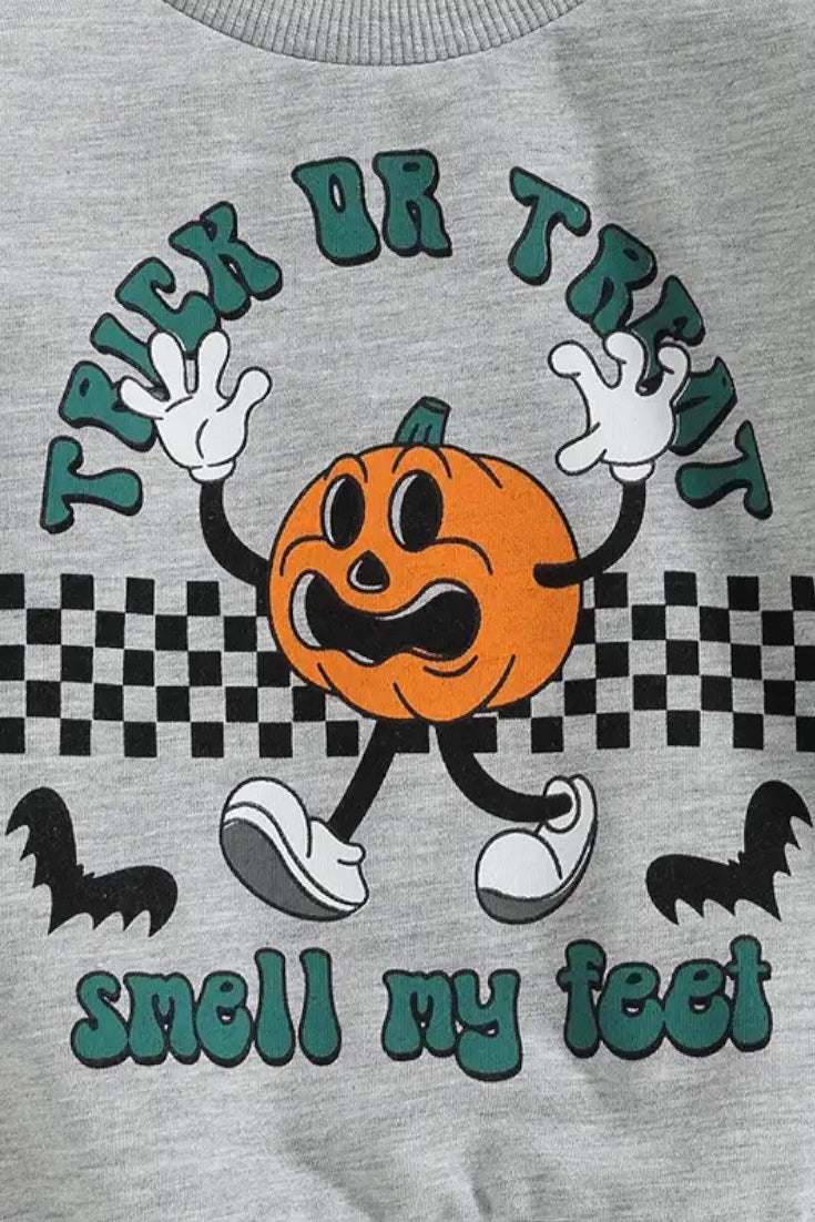 Trick Or Trick Sweatshirt | Gray