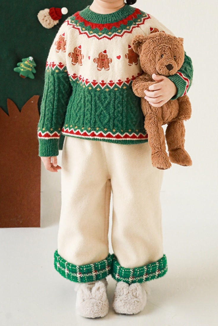 Gingerbread Man Sweater | Green 
