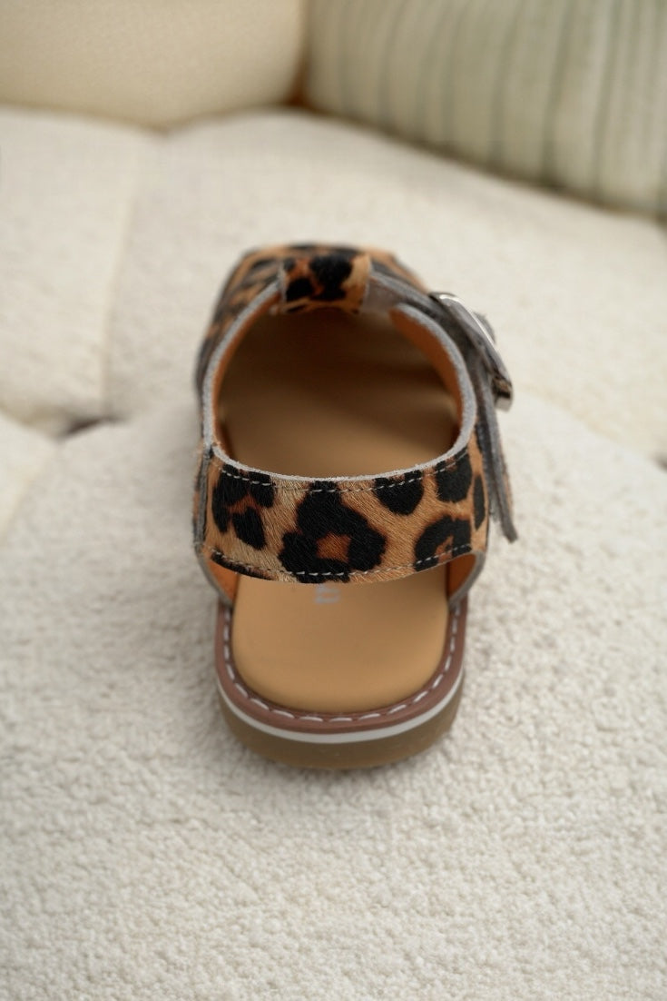 Leopard Sandals | Brown