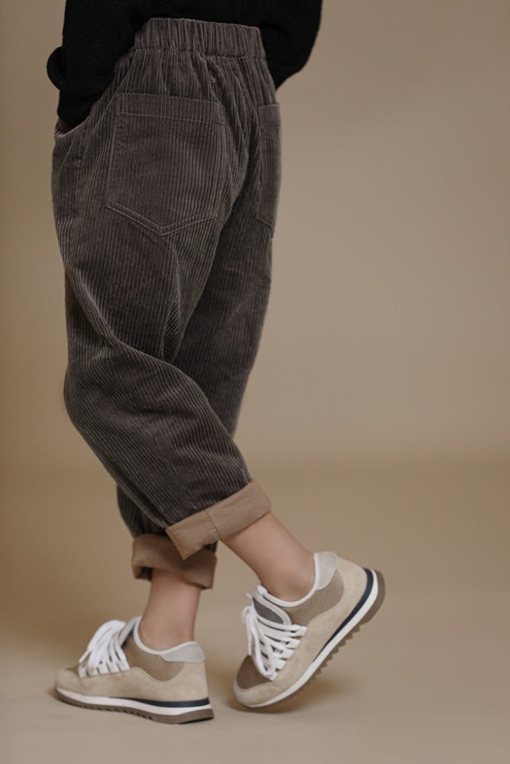 Timi Corduroy Trousers | Grey