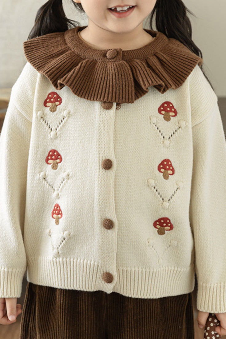 Mushroom Cardigan | Beige