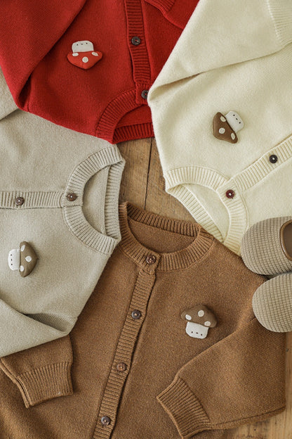 Mushroom Cardigan | Khaki