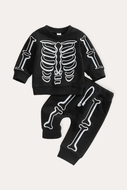 Skeleton Set Pyjamas | Black