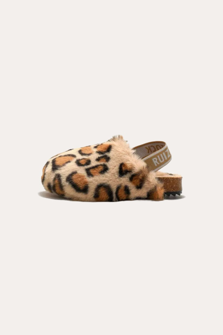 Leopard Teddy Sandals | Sorrell Brown