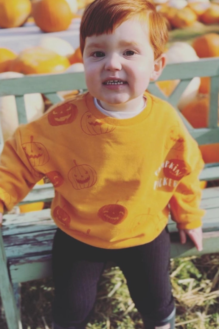 Pumpkin Picker Sweatshirt | Orange