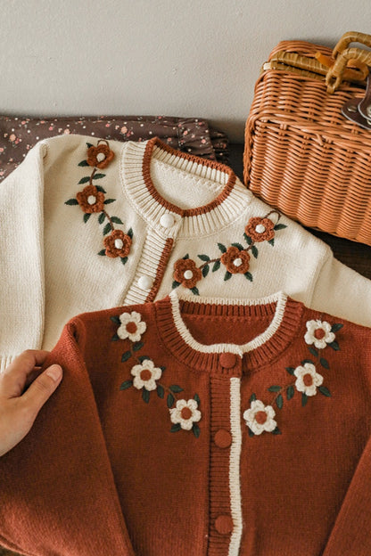 Esber Cardigan | Brownish Red