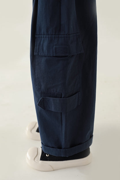 Stevi Cargo Trousers | Navy
