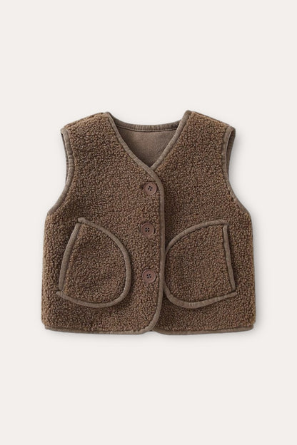 Bear Wool Vest | Beige