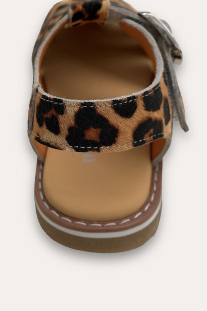 Leopard Sandals | Brown