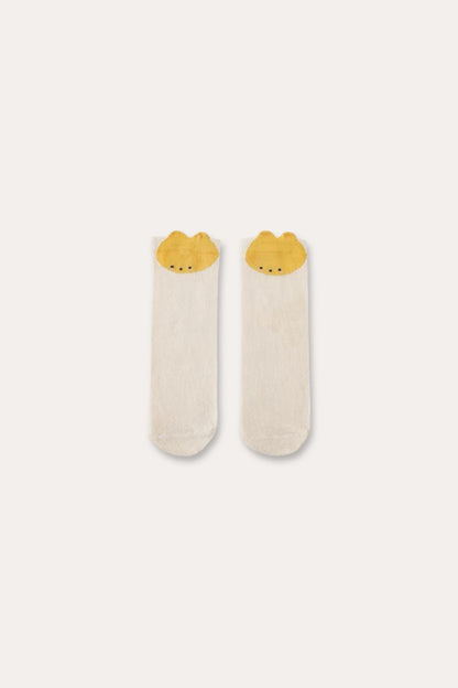 Happy Zoo Bunny Socks | Yellow