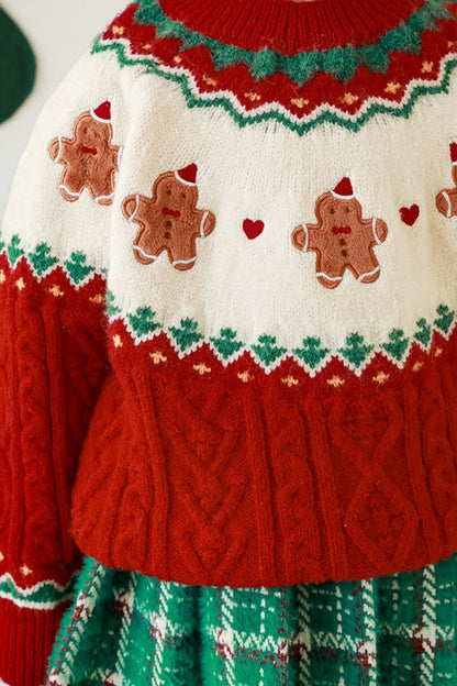 Gingerbread Man Sweater | Red