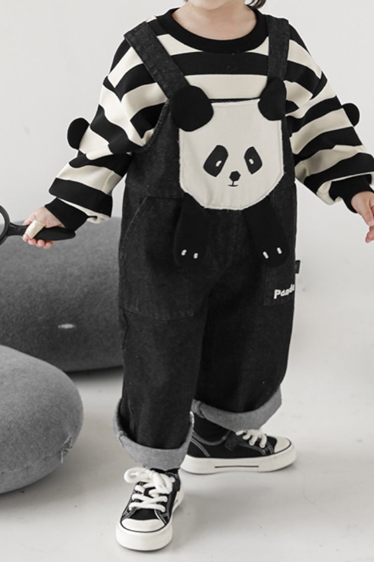 Bebe Panda Jumpsuit | Black