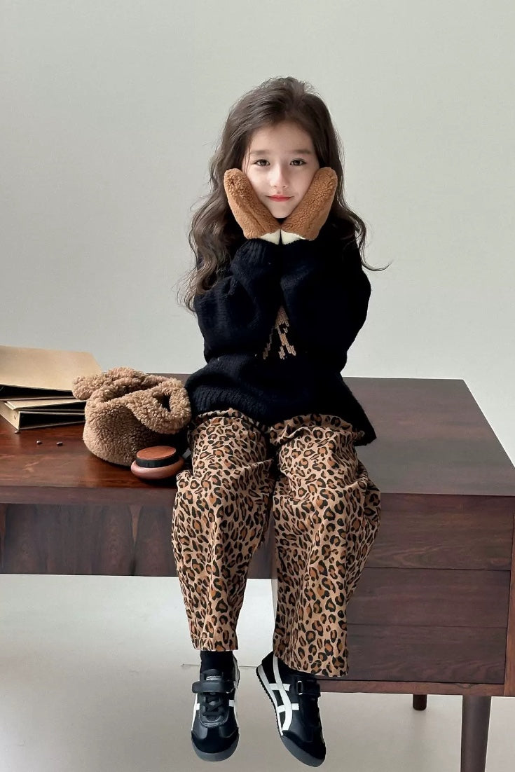 Leopard Trousers | Brown