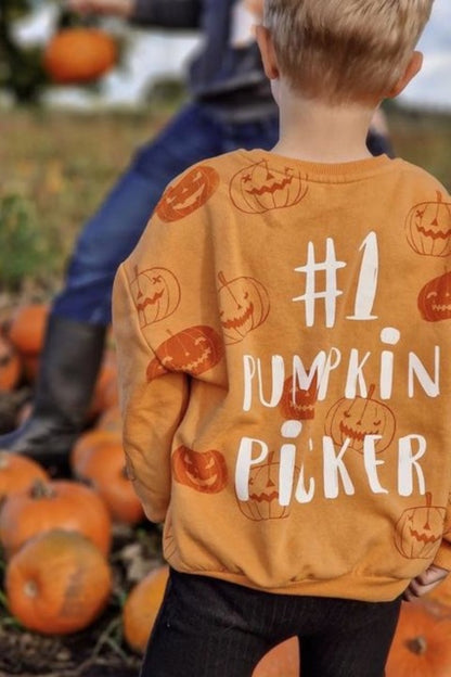 Pumpkin Picker Sweatshirt | Orange