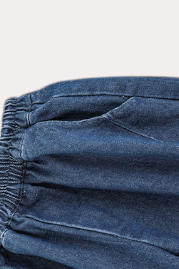 Fall Set Denim Trousers | Blue