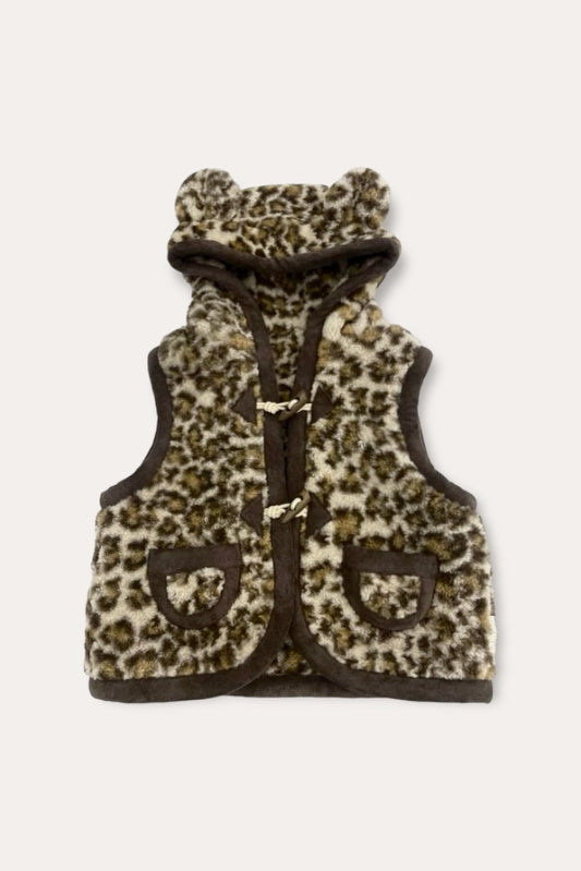 Leopard Gilet | Brown