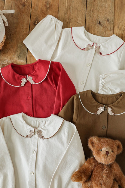 Bebe Bear Blouse |Red