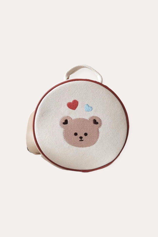 Bear Heart Backpack | Beige