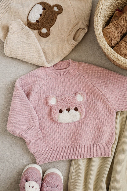 Little Bear Sweater | Pink