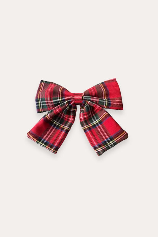 Olle Plaid Clip | Red