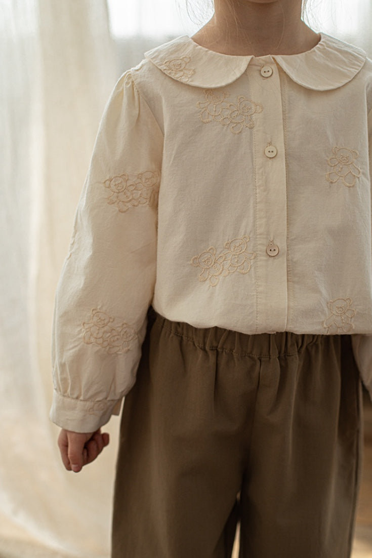 Teddy Bear Blouse | Beige