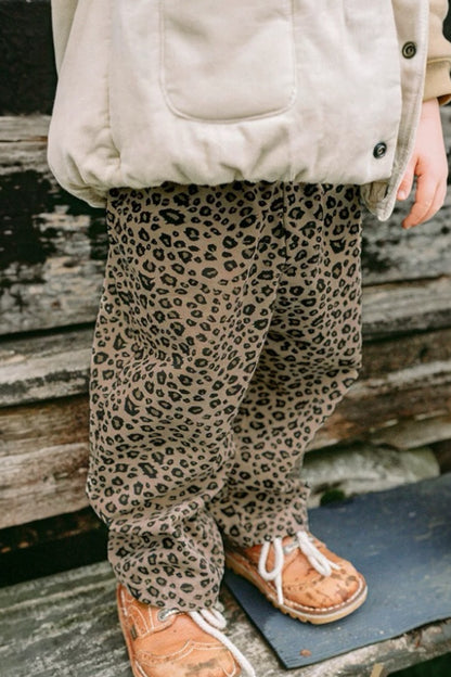 Leopard Trousers | Khaki