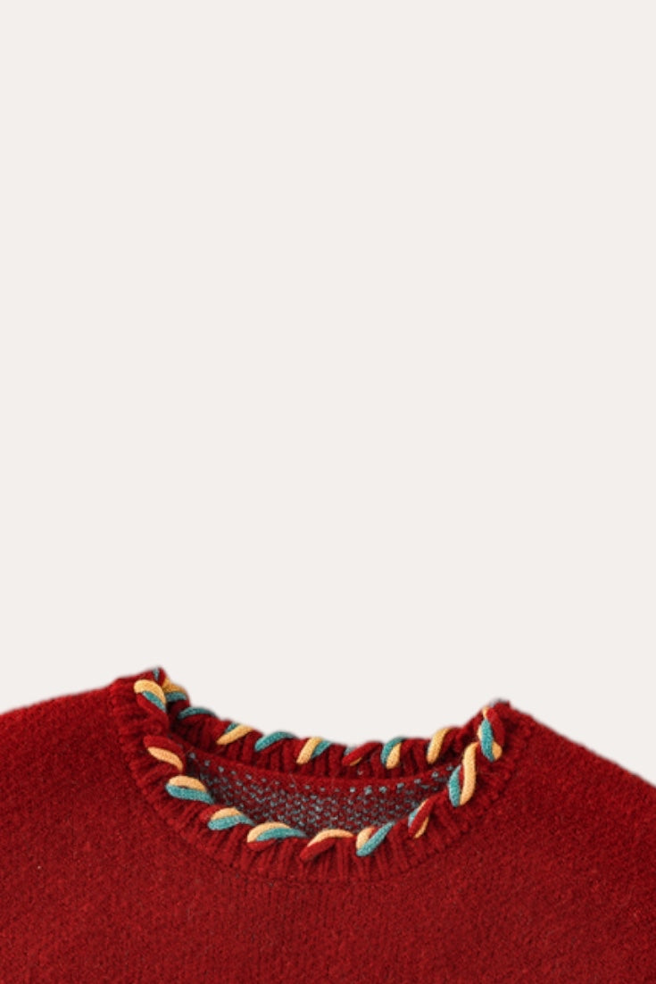 Pine Tree Sweater | Red