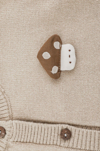 Mushroom Cardigan | Brown