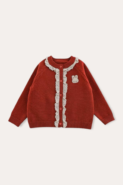 Bunny Cardigan | Red