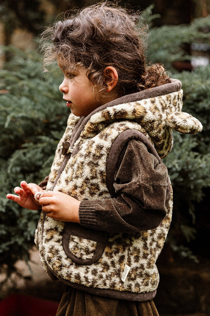 Leopard Gilet | Brown