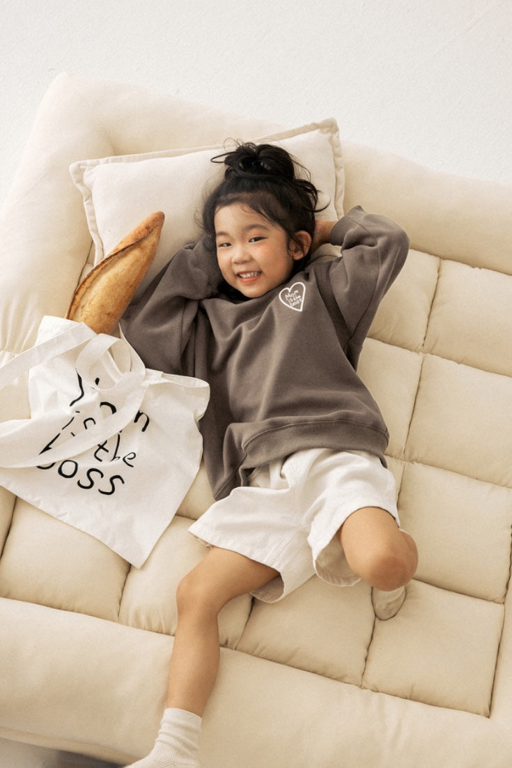 Mom Is The Boss Sweatshirt | Coffee