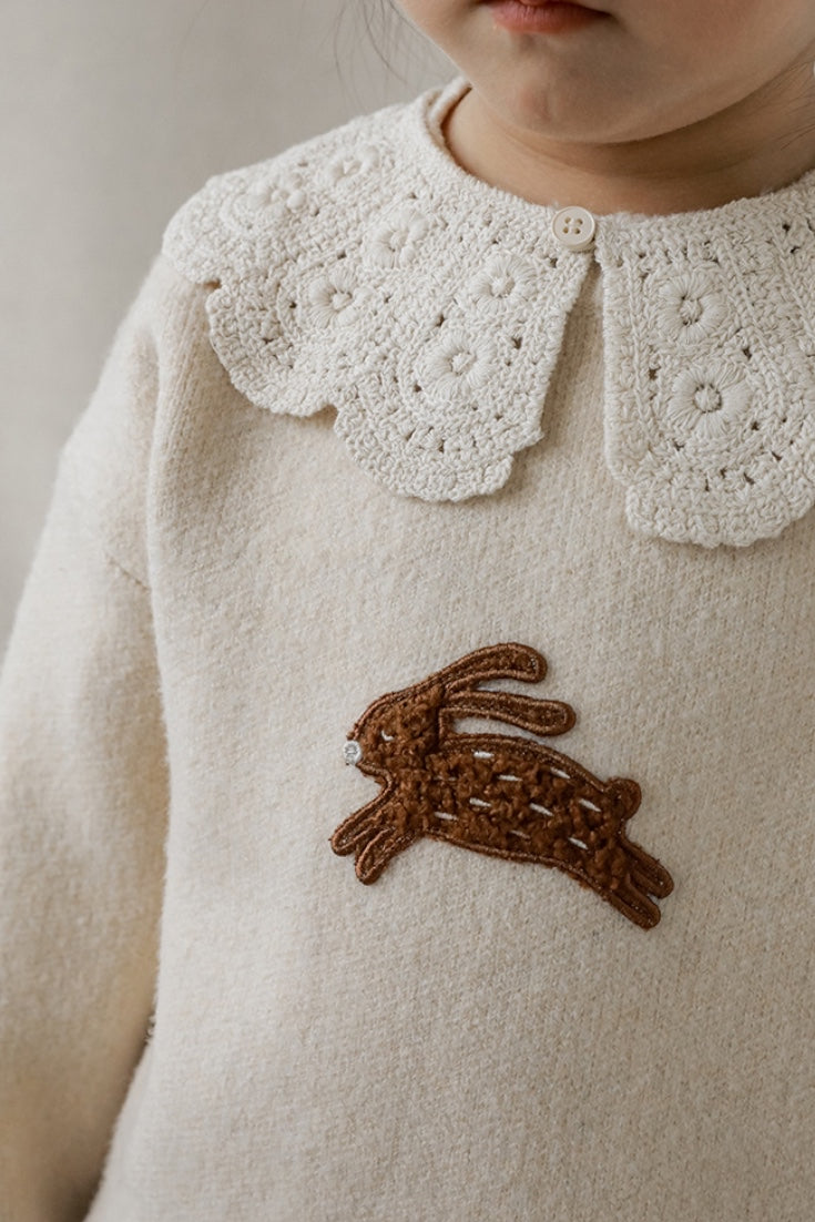 Tiril Rabbit Sweater | Beige